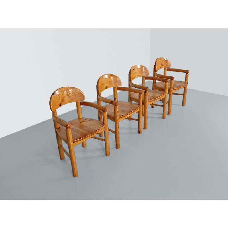 Set of 4 vintage chairs by Rainer Daumiller for Hirtshals Savvaerk 1980