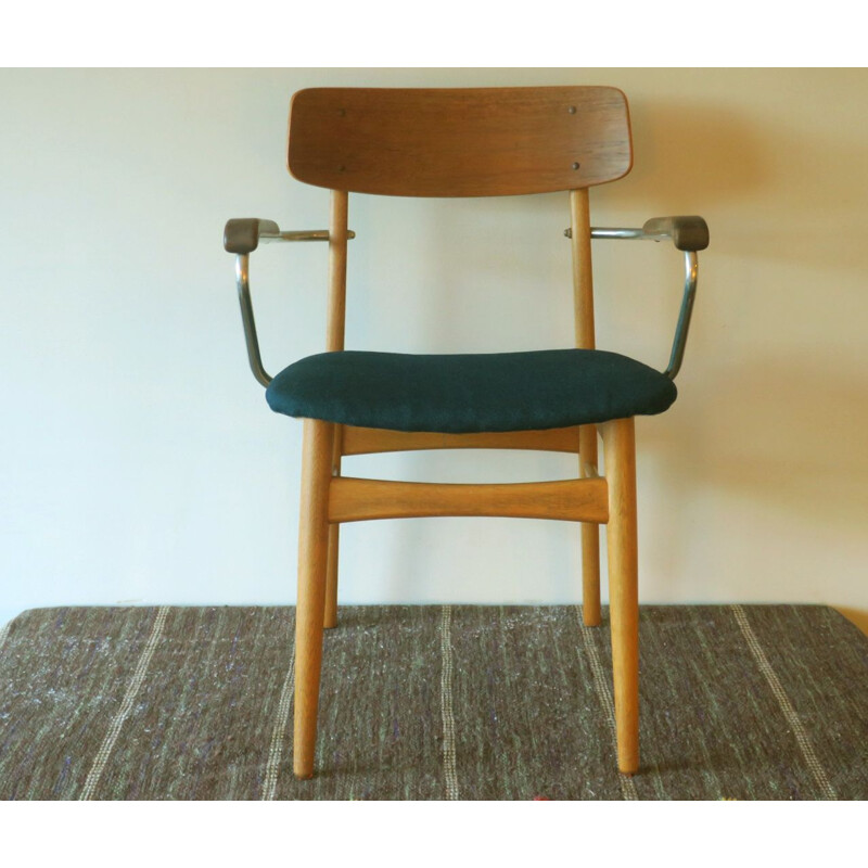 Vintage Danish teak desk chair, 1960s