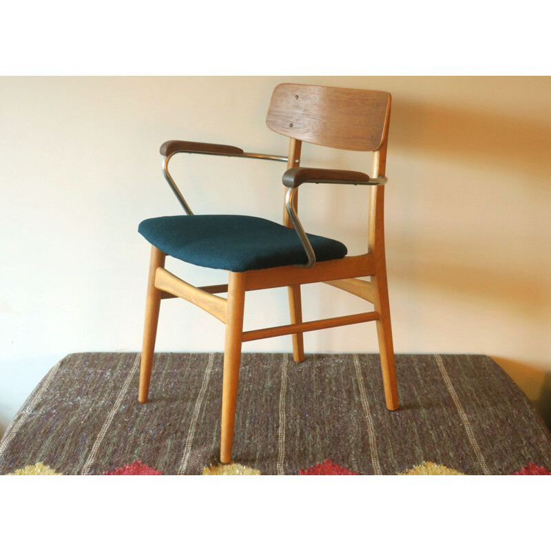 Silla de escritorio danesa vintage de teca, 1960