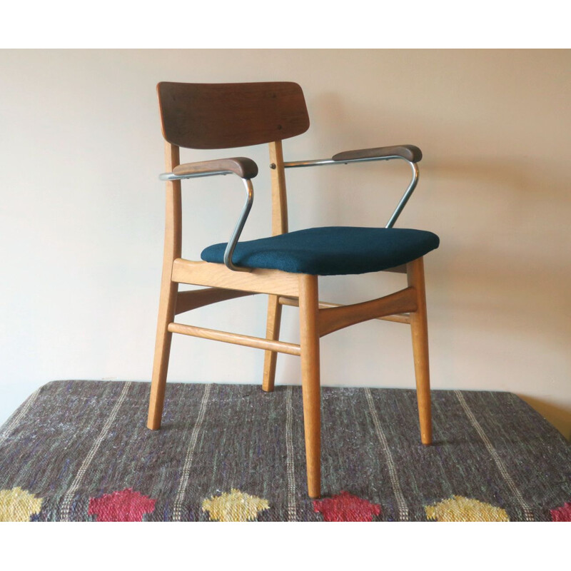 Vintage Danish teak desk chair, 1960s