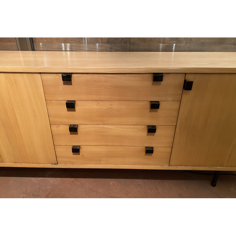 Vintage mahogany sideboard by Alain Richard, 1954s