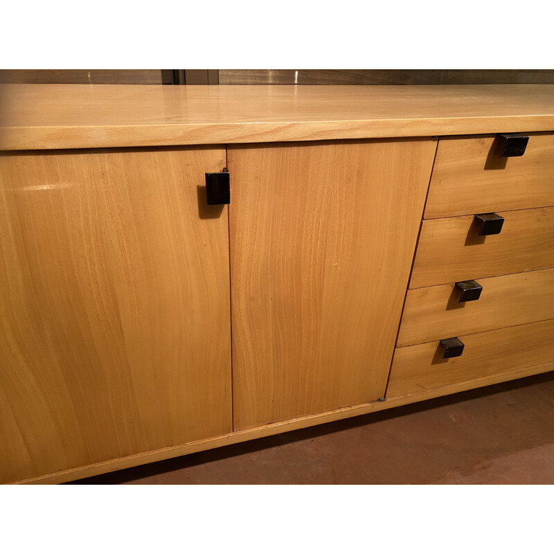 Vintage mahogany sideboard by Alain Richard, 1954s