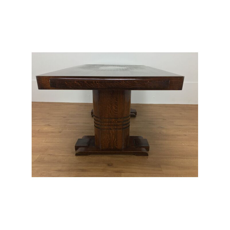 Vintage art deco table by Charles Dudouyt, France