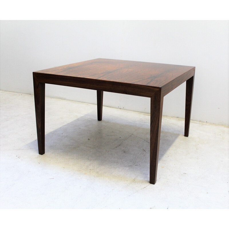 Mesa de café Vintage Scandinavian rosewood de Severin Hansen para Haslev Møbelsnedskeri