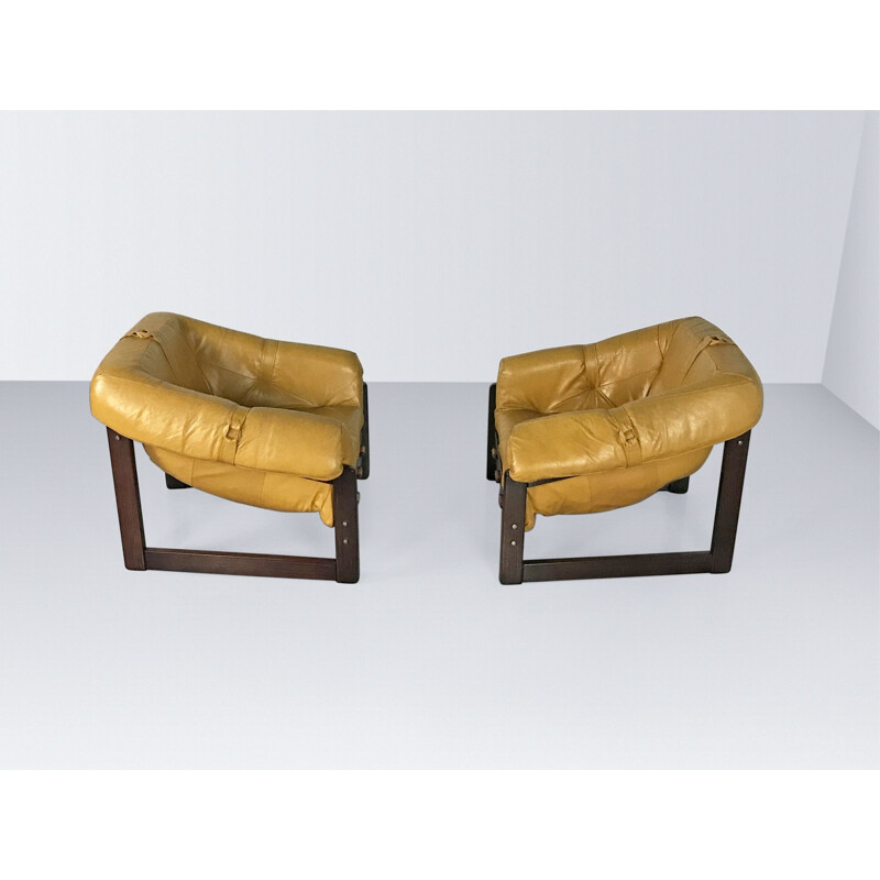 Pair of vintage armchairs mp-091 by Percival Lafer for Lafer S.A. Brésilien 1960