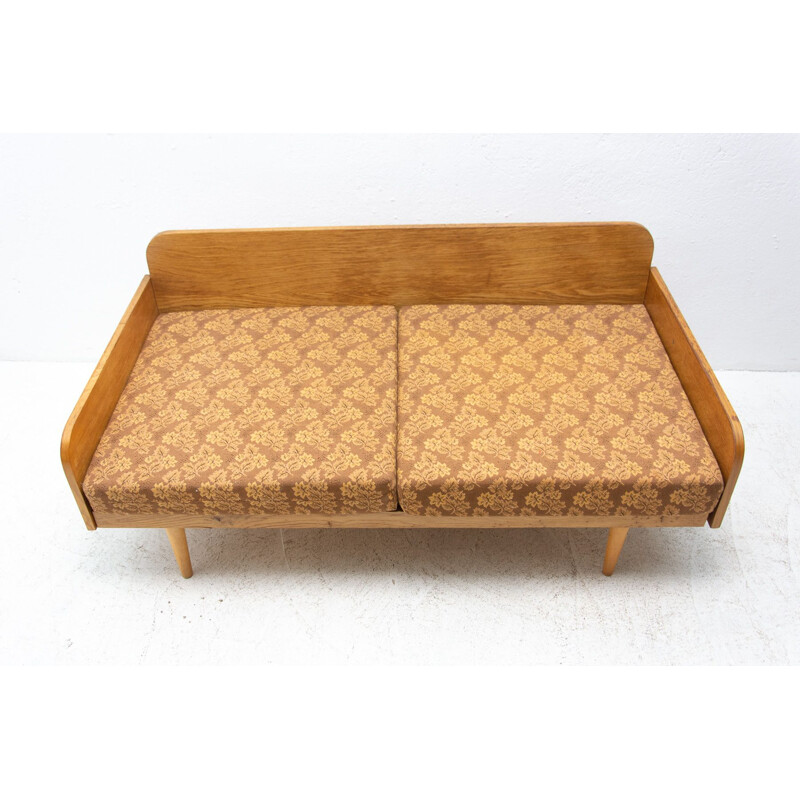 Vintage folding sofa by Interier Praha, Czech 1960