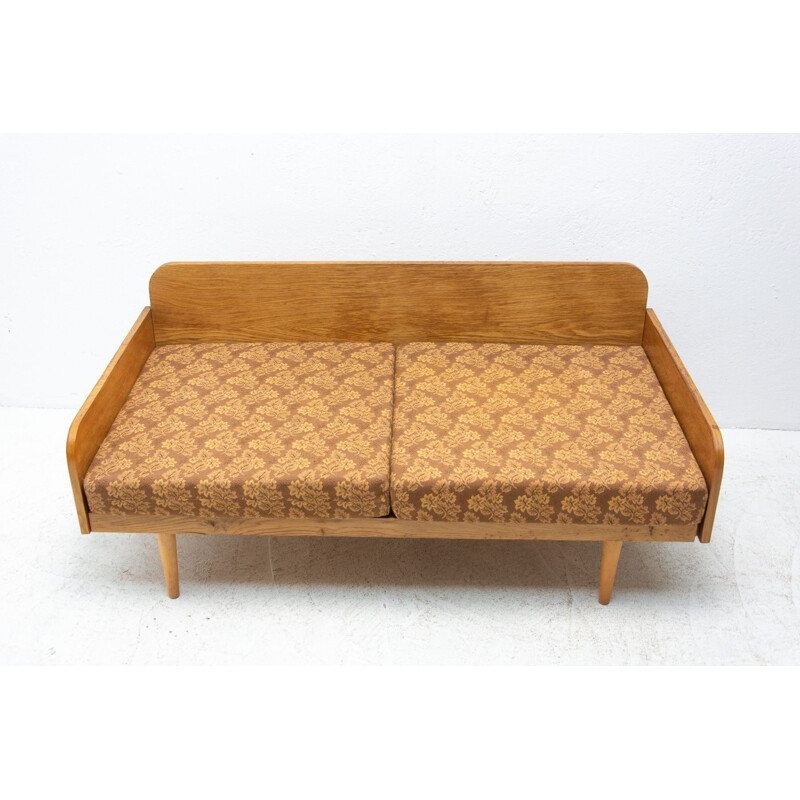 Vintage folding sofa by Interier Praha, Czech 1960