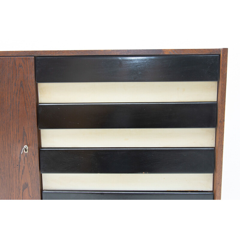 Vintage beechwood chest of drawers "U-458" by Jiri Jiroutek, Czech 1960