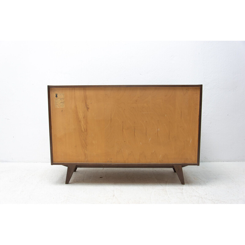 Vintage beechwood chest of drawers "U-458" by Jiri Jiroutek, Czech 1960