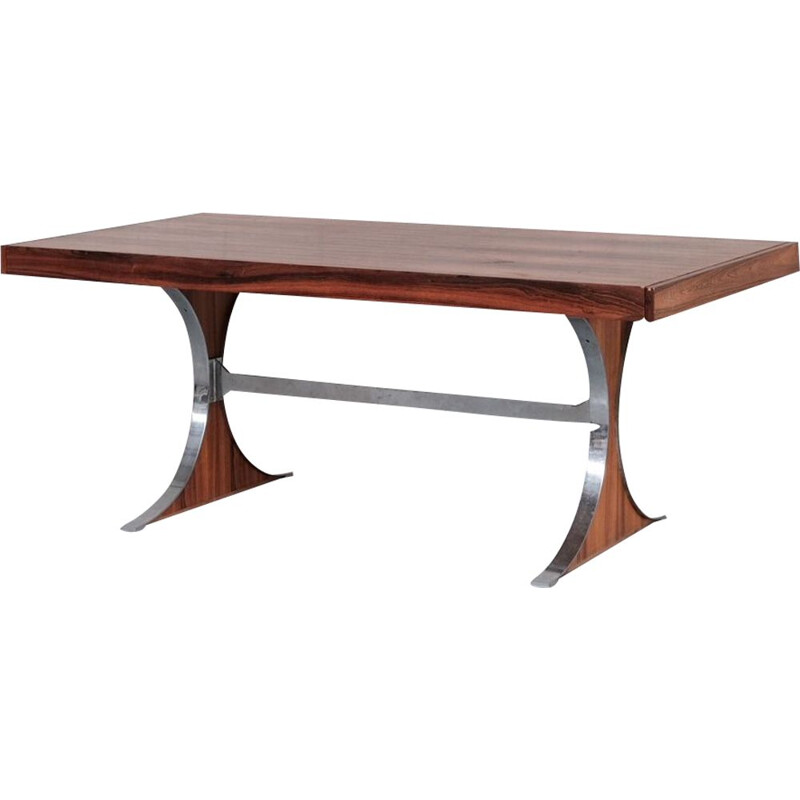 Mid-century "Sylvie" rosewood dining table by René-Jean Caillette, France 1961