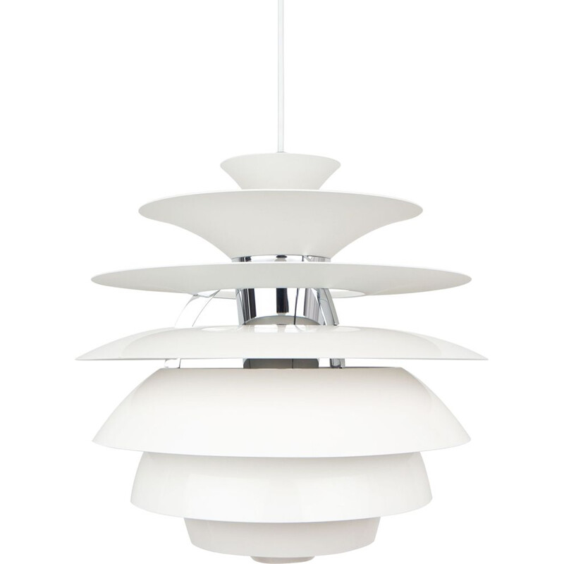 Danish vintage pendant lamp Ph Snowball by Poul Henningsen for Louis Poulsen, 1985