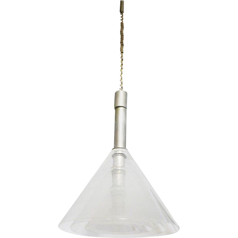 Vintage murano glass suspension by Carlo Nason for Mazzega, Italy 1965