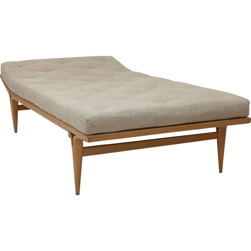 Vintage beige daybed by Bruno Mathsson for Firma Karl Mathsson, Germany 1957
