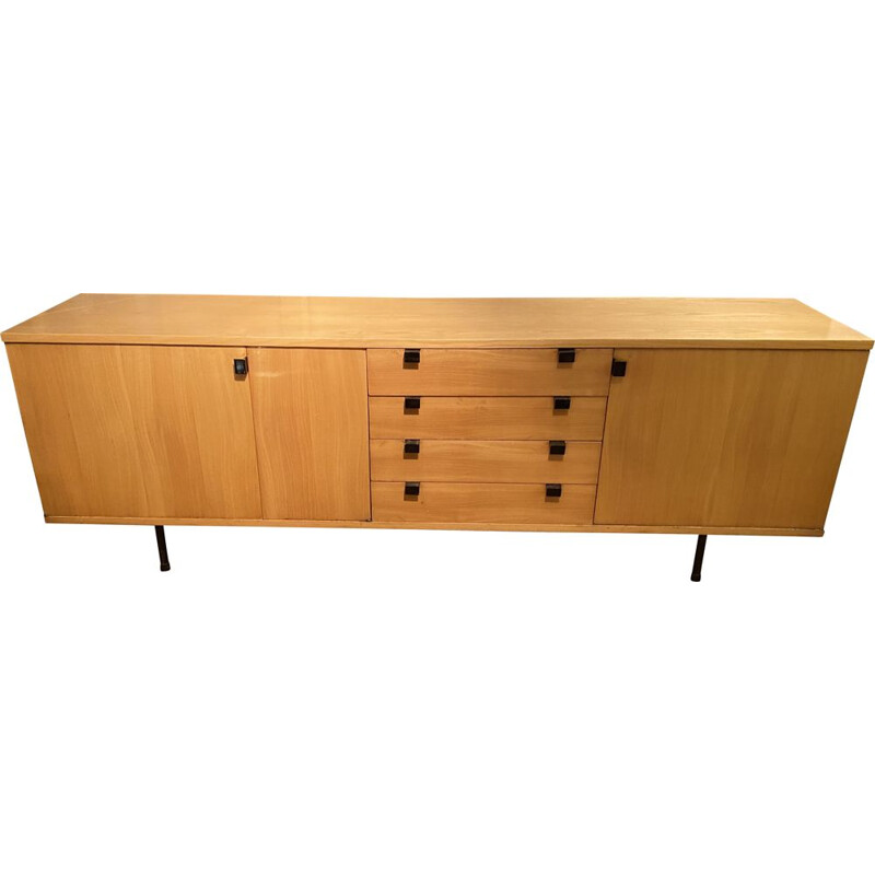 Vintage mahogany sideboard by Alain Richard, 1954s