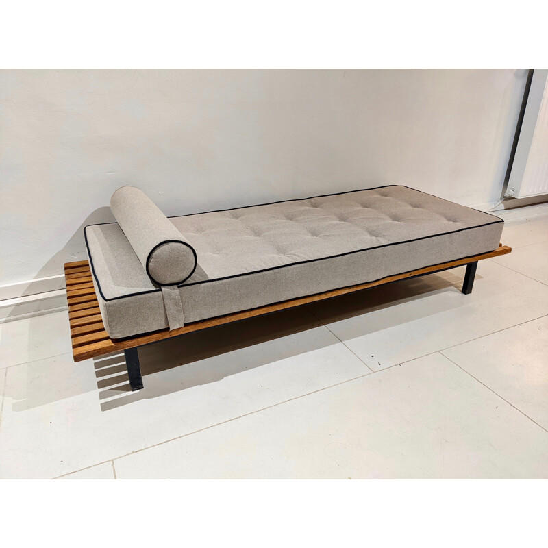 Vintage Cansado oak bench by Charlotte Perriand, 1954s