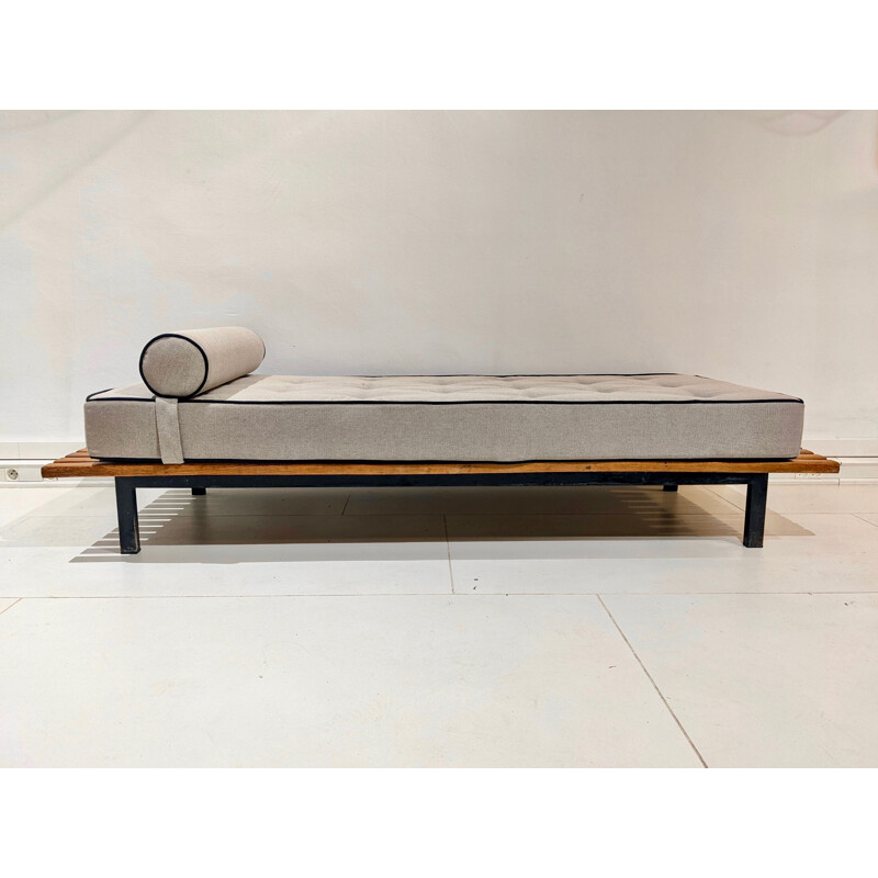 Vintage Cansado oak bench by Charlotte Perriand, 1954s