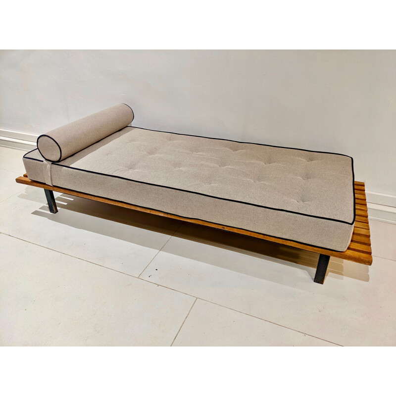 Vintage Cansado oak bench by Charlotte Perriand, 1954s