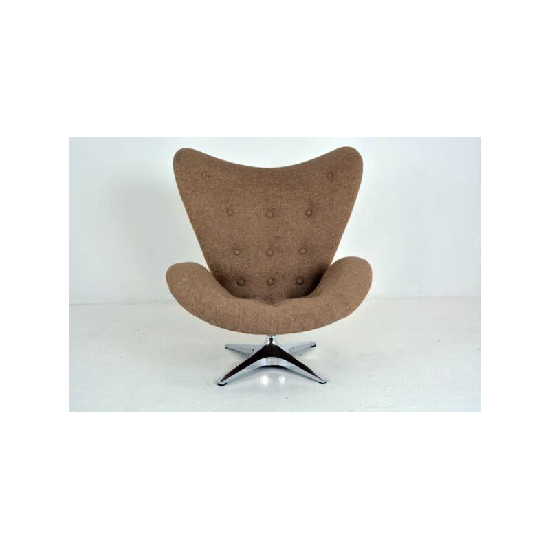 Rohe Noordolde armchair in metal and fabric - 1950s