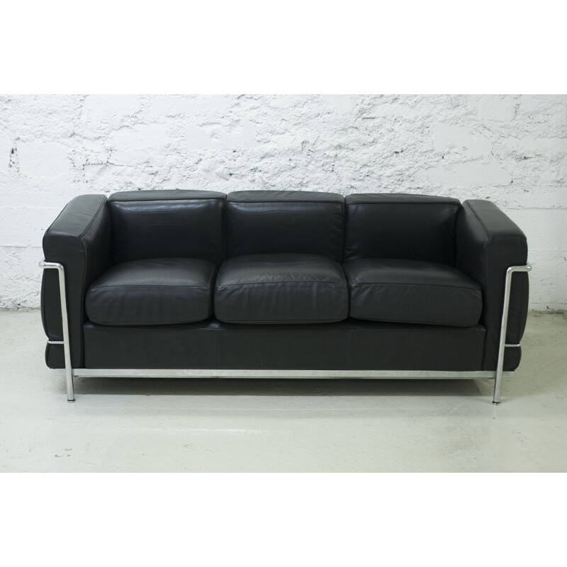 Cassina "LC2" sofa, LE CORBUSIER, PERRIAND et JEANNERET - 1990s