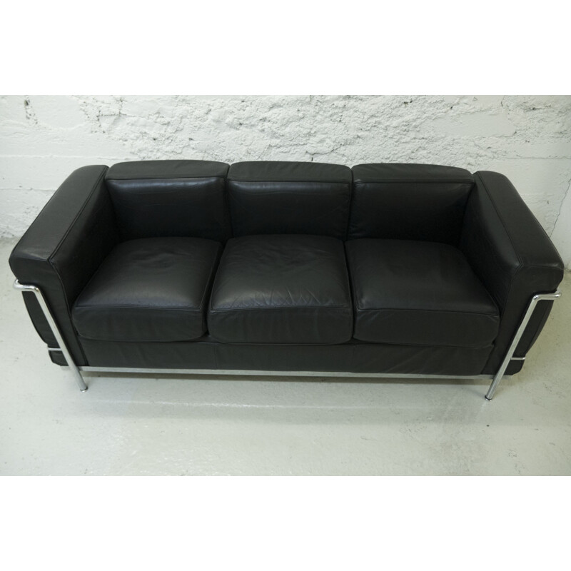 Cassina "LC2" sofa, LE CORBUSIER, PERRIAND et JEANNERET - 1990s