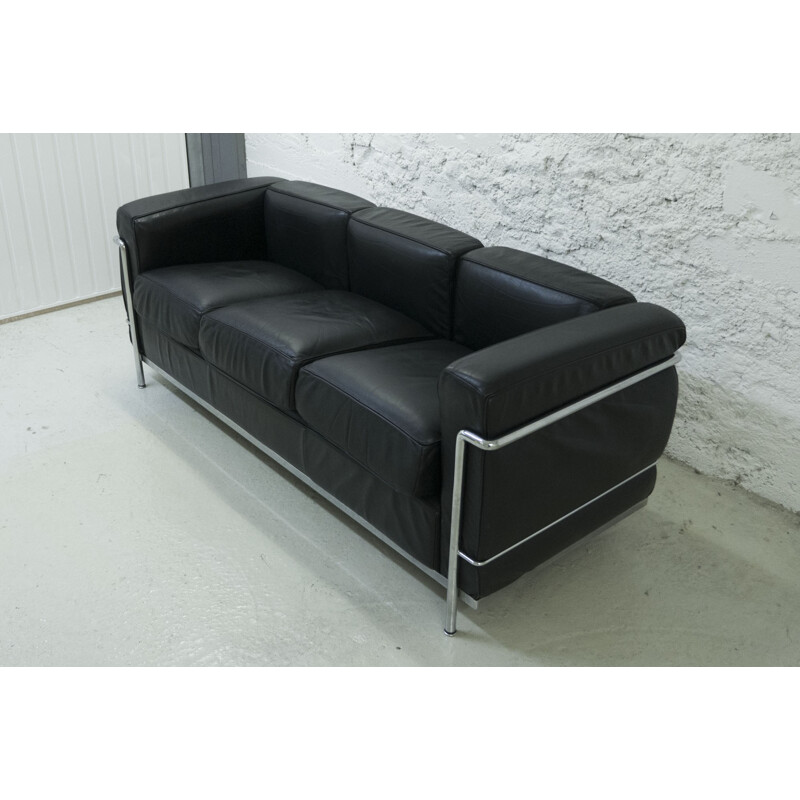 Cassina "LC2" sofa, LE CORBUSIER, PERRIAND et JEANNERET - 1990s