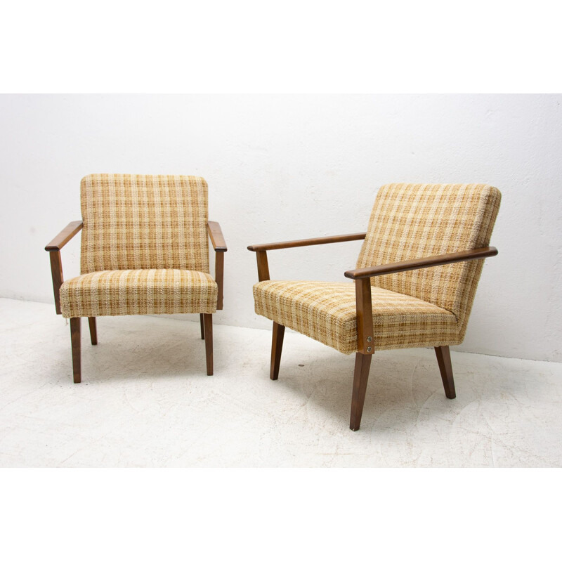 Ein Paar Vintage-Sessel aus Buchenholz von Tatra nábytok, Tschechien 1960