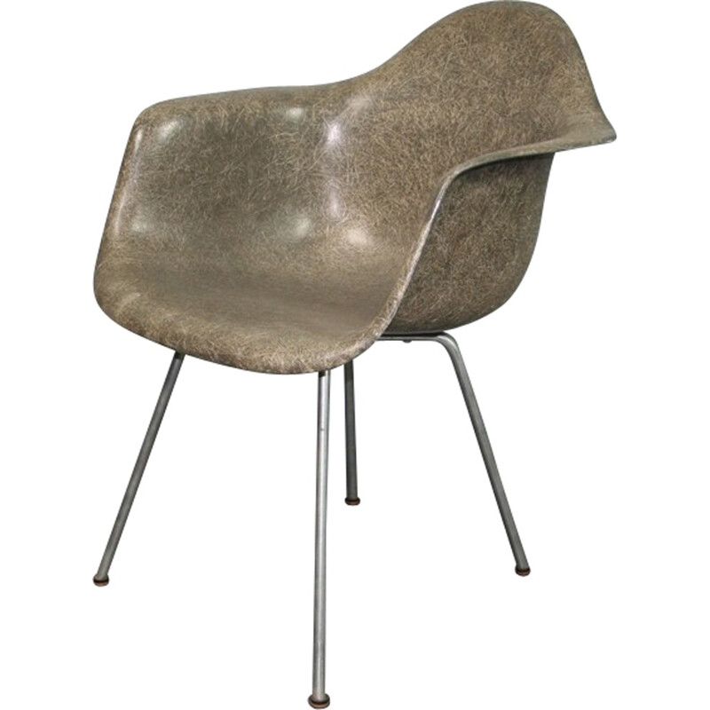Elephant grey "DAX" armchair, Charles & Ray EAMES - 1953