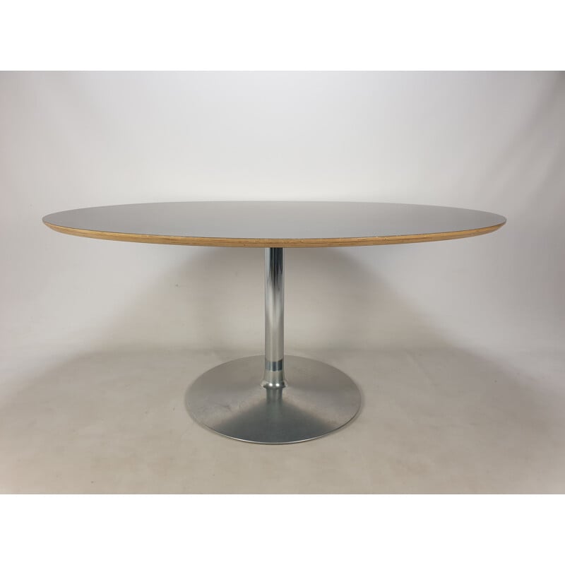 Vintage oval dining table by Pierre Paulin for Artifort, 1960s