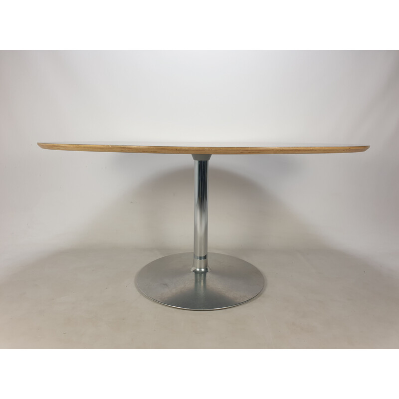 Vintage oval dining table by Pierre Paulin for Artifort, 1960s