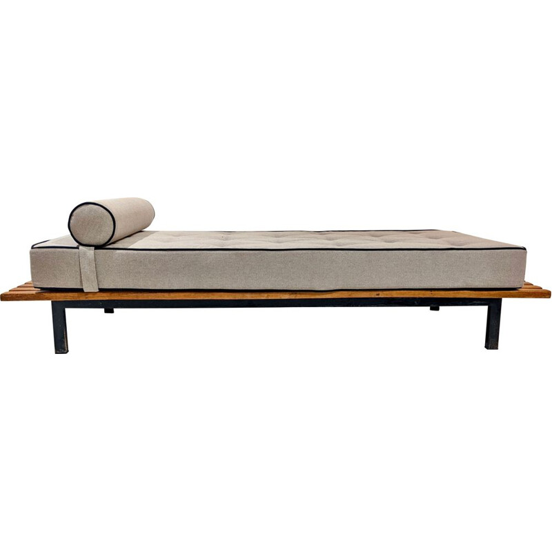 Vintage Cansado oak bench by Charlotte Perriand, 1954s