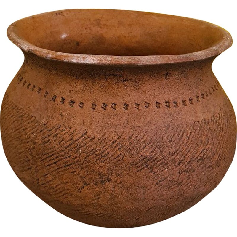 Vintage-Keramikkochtopf, Kenia 1900