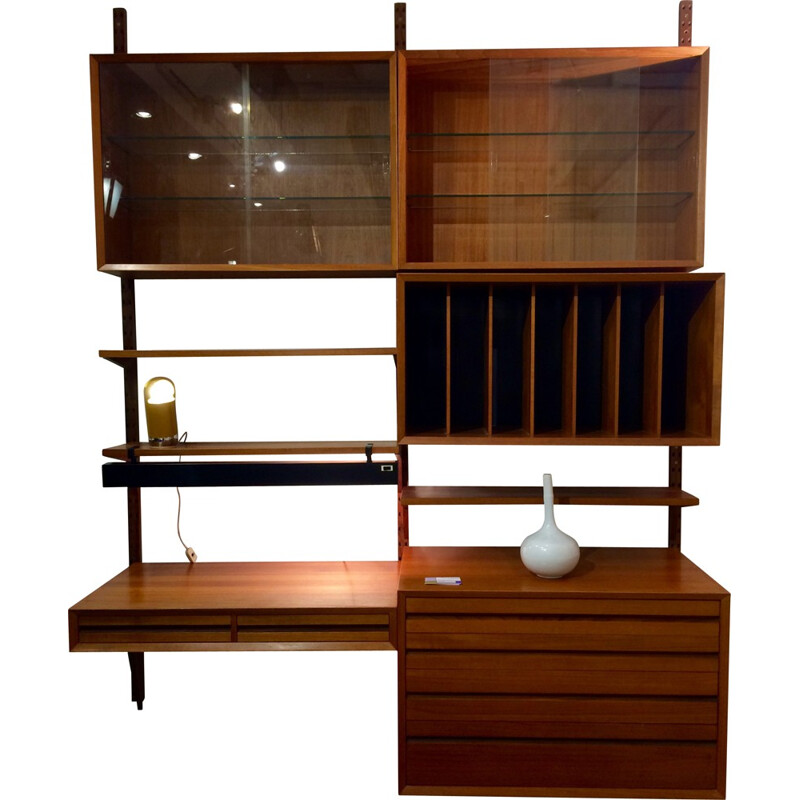 Royal system modular shelf in teak, Poul CADOVIUS - 1960s