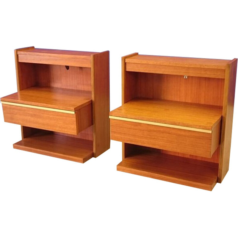 Pair of Scandinavian bedside tables - 1960s