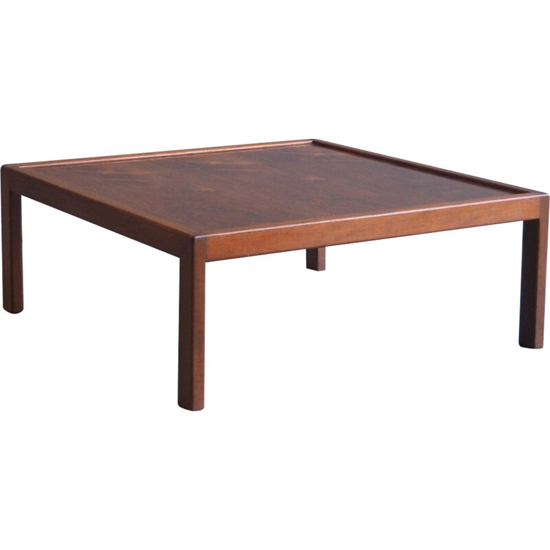 Square coffee table in rosewood - 1960s