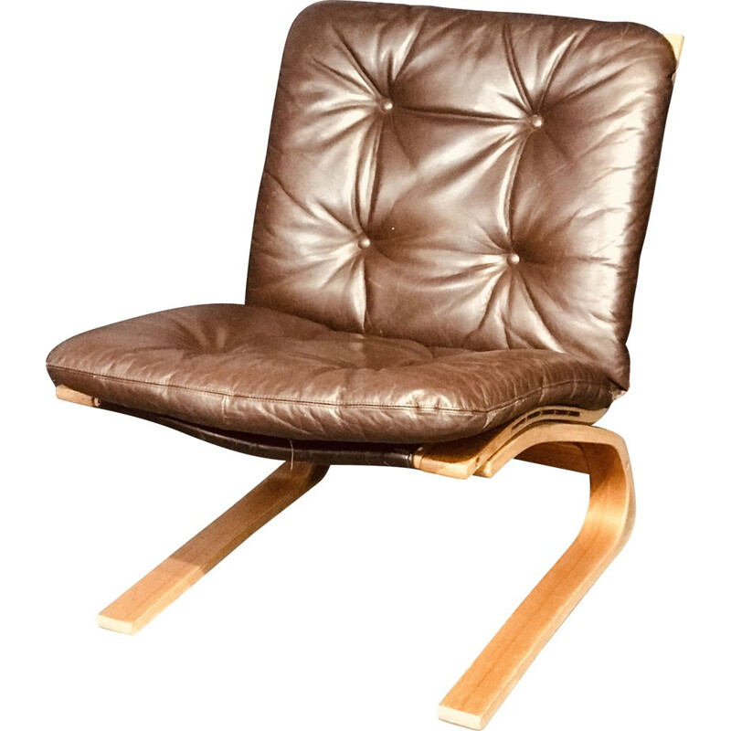 Siesta-Stuhl aus Teakholz Modell Kengu von Rykken and Co, Norwegen 1960