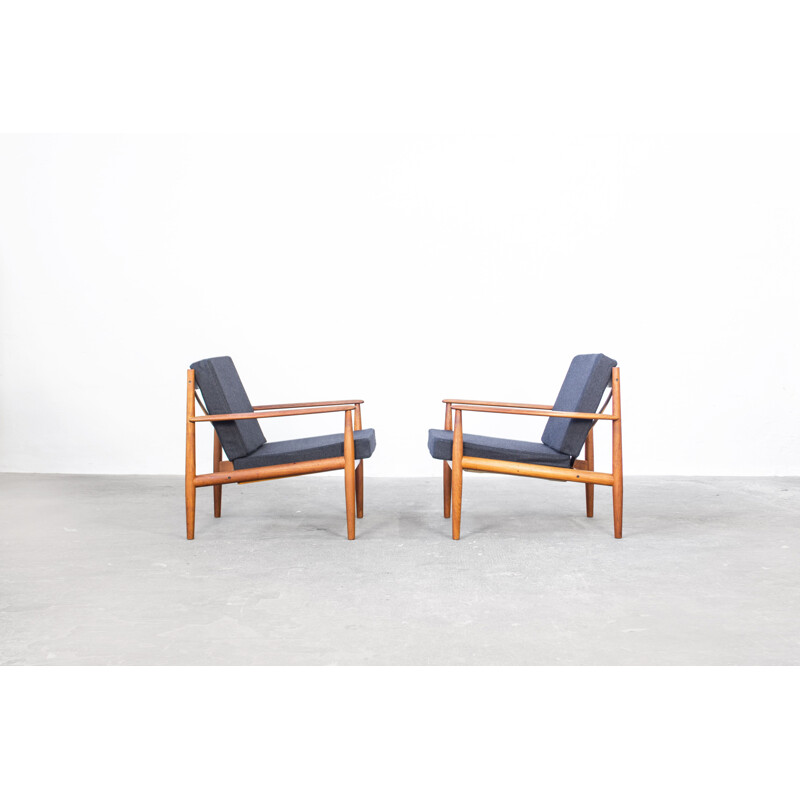 Pair of vintage armchairs by Grete Jalk for France & Søn, 1960s