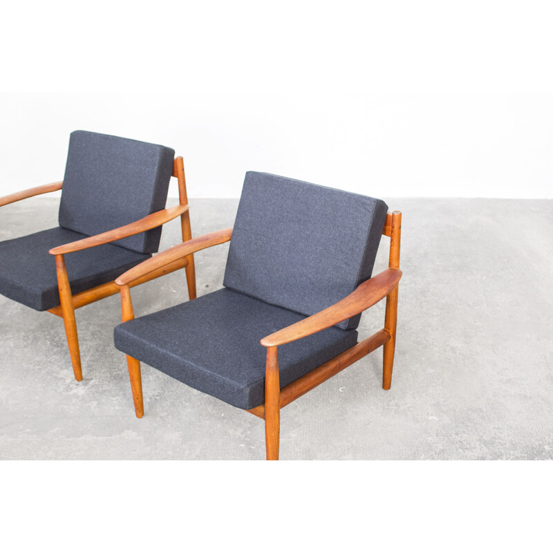 Pair of vintage armchairs by Grete Jalk for France & Søn, 1960s