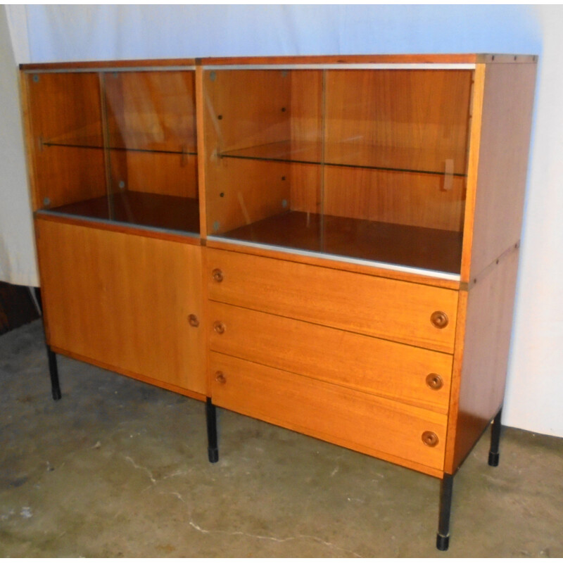 Vintage Arp modular display cabinet by Pierre Guariche, Joseph André Motte and Michel Mortier for Minivelle, 1954