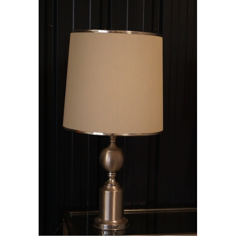 Large See Delmas table lamp in metal - 1970s