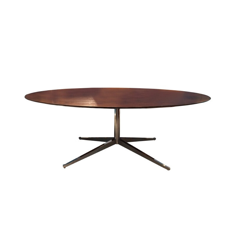Rio rosewood oval dining table, Florence KNOLL - 1961