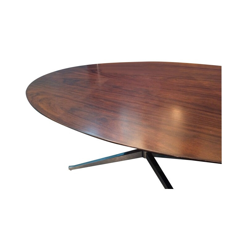 Rio rosewood oval dining table, Florence KNOLL - 1961