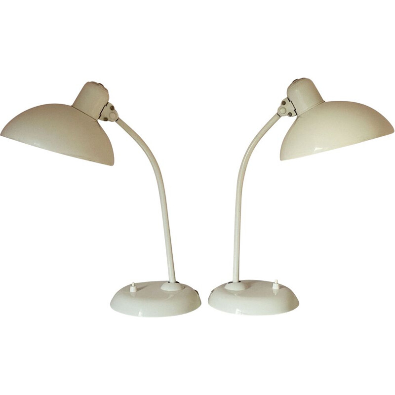 Pair of vintage lamps 6556 Bauhaus by Christian Dell for Kaiser Idell, Germany