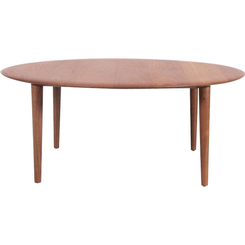 Scandinavian vintage coffee table in solid teak by Hvidt and Mølgaard Nielsen, Daneamark