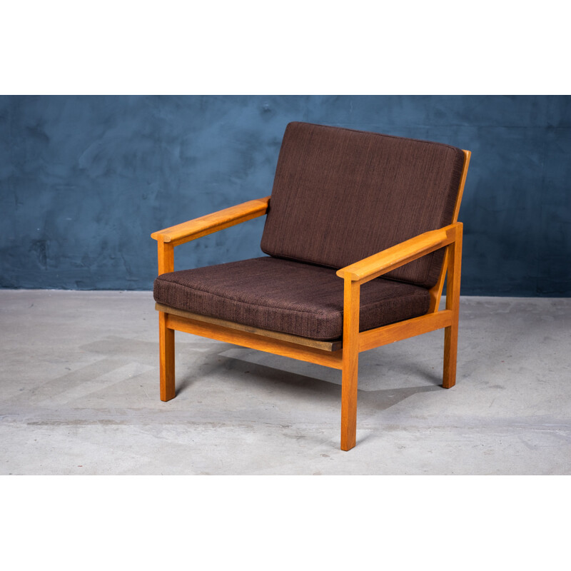 Vintage Capella armchair in teak by Illum Wikkelsø for Niels Eilersen, Denmark 1960s