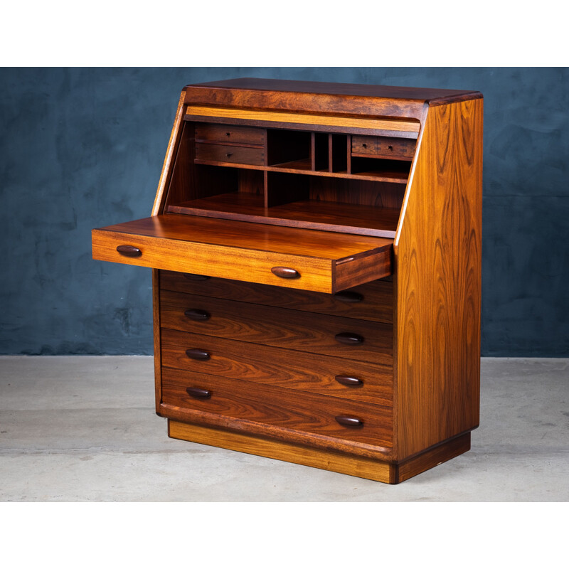 Vintage rosewood secretary by Dyrlund, Denmark 1970