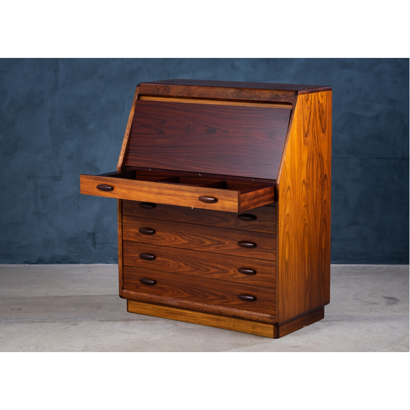 Vintage rosewood secretary by Dyrlund, Denmark 1970