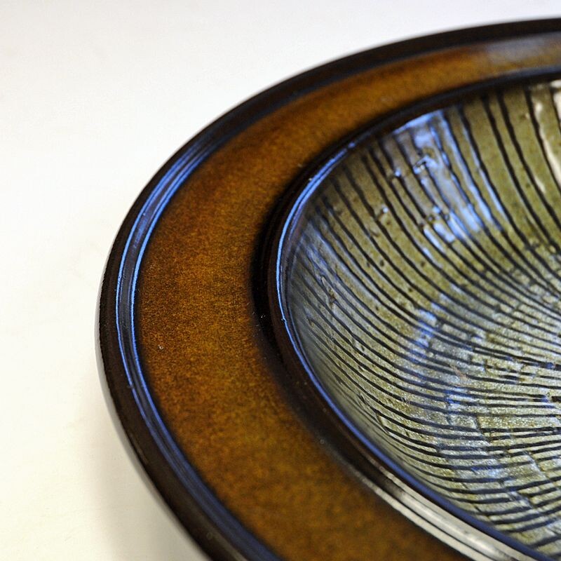 Ceramic vintage dish Moske by Mari Simmulson for Upsala-Ekeby, 1960s