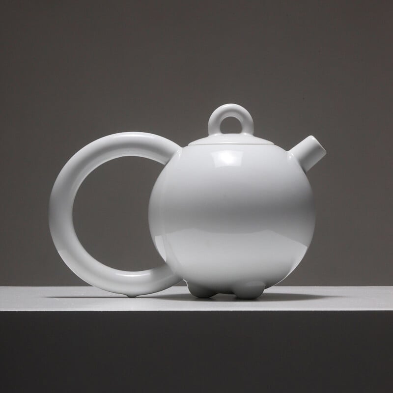 Vintage porcelain teapot by Matteo Thun for Arzberg, Germany 1980