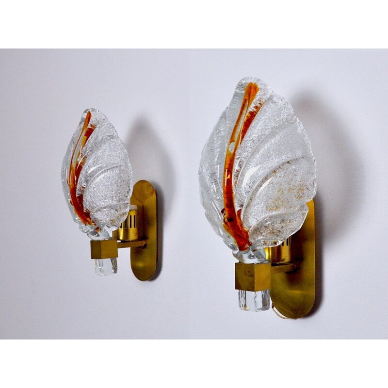 Pair of vintage wall lamps by Carl Fagerlund for Lyfa, 1970