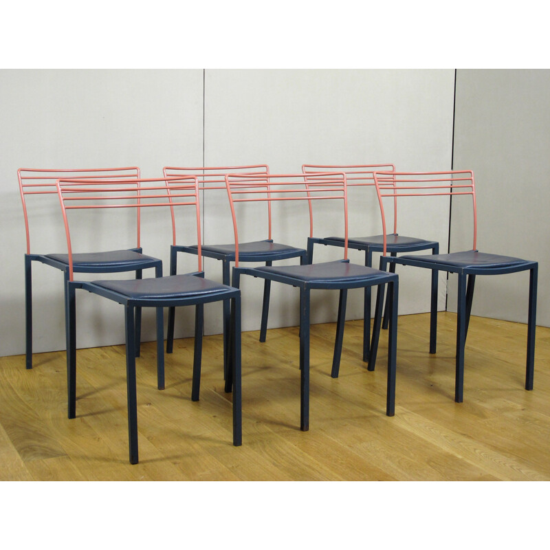Set of 6 Fermob chairs, Pascal MOURGUE - 1990s